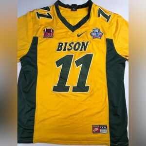 Men’s Nike North Dakota NDSU Bison Carson Wentz #11 Football Jersey Sz 3XLYellow